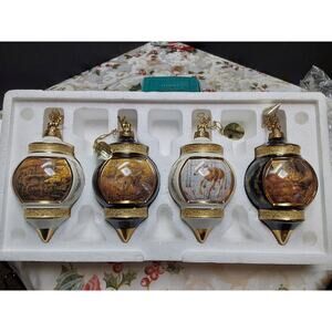 Bradford Exchange Woodland Tranquility Buck Series 2000 Ornament Collection